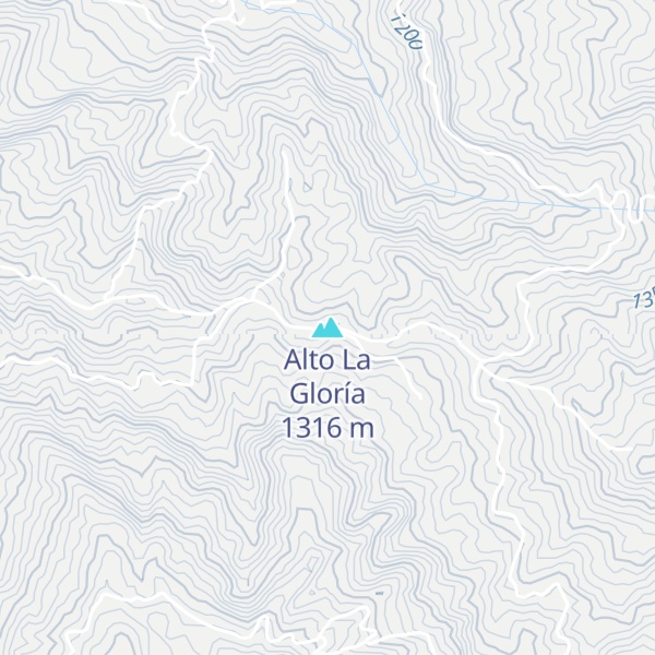Map of Alto La Gloría