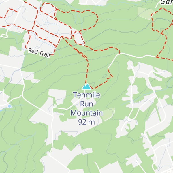 Map of Tenmile Run Mountain