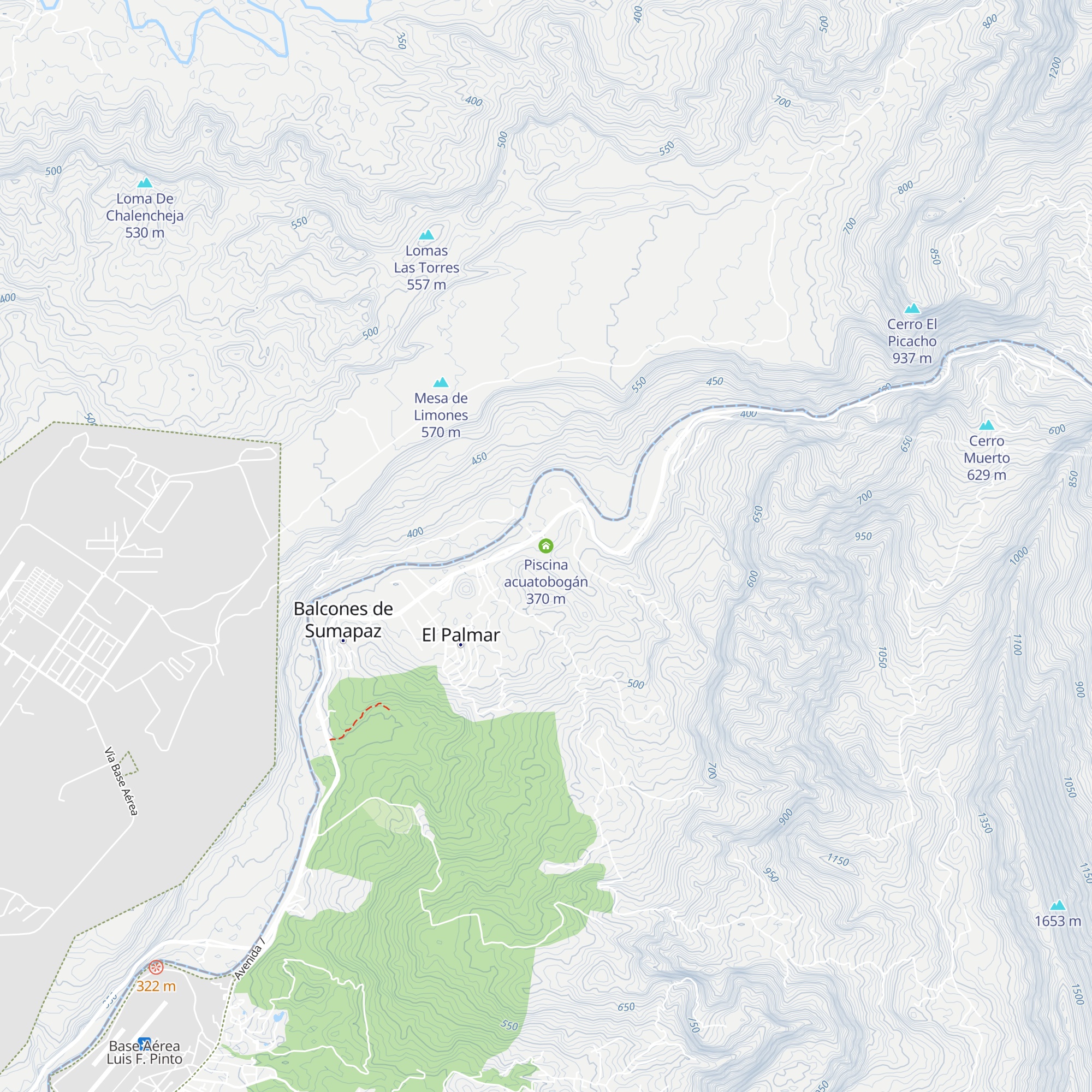 Piscina acuatobogán map