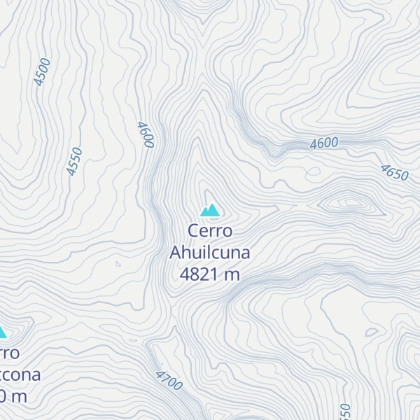 Map of Cerro Ahuilcuna