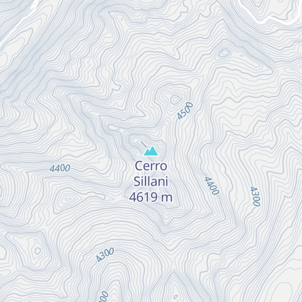 Map of Cerro Sillani