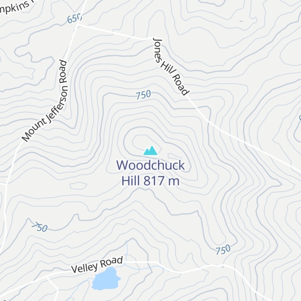 Map of Woodchuck Hill
