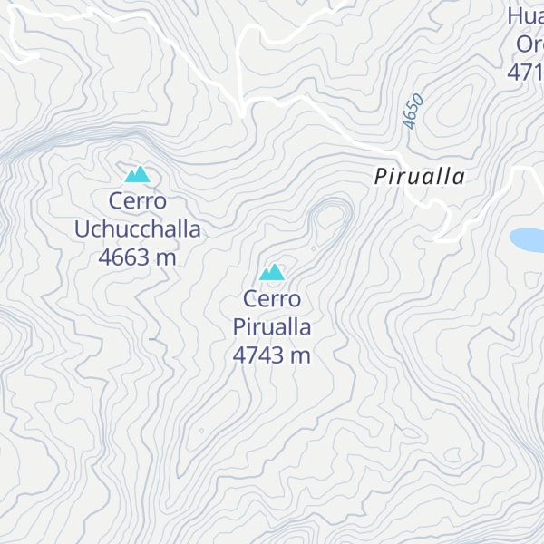Map of Cerro Pirualla