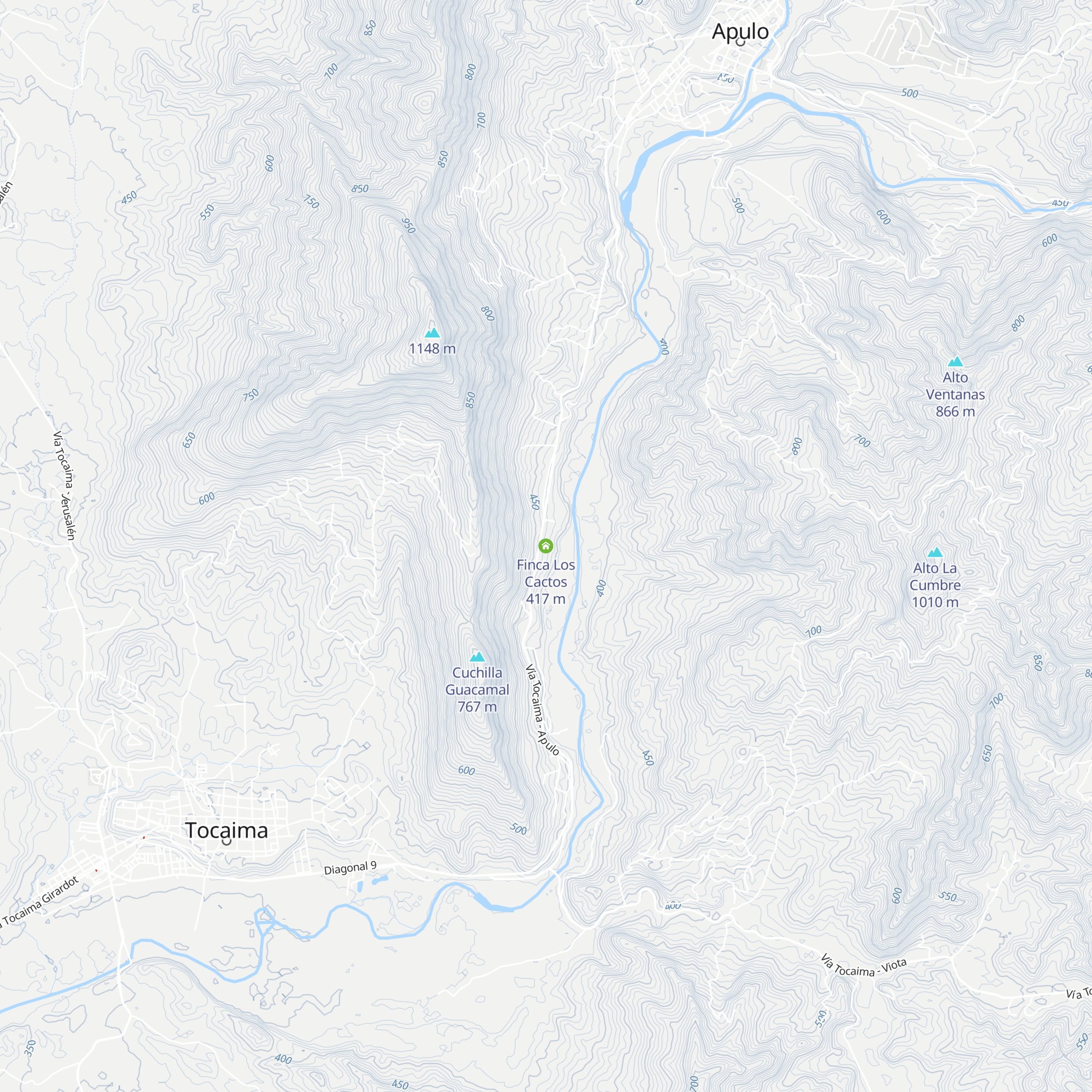 Finca Los Cactos map
