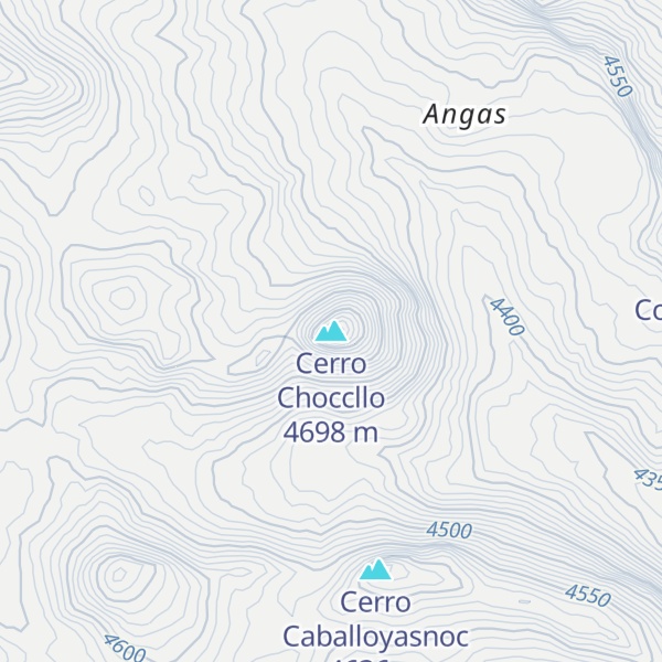 Map of Cerro Choccllo