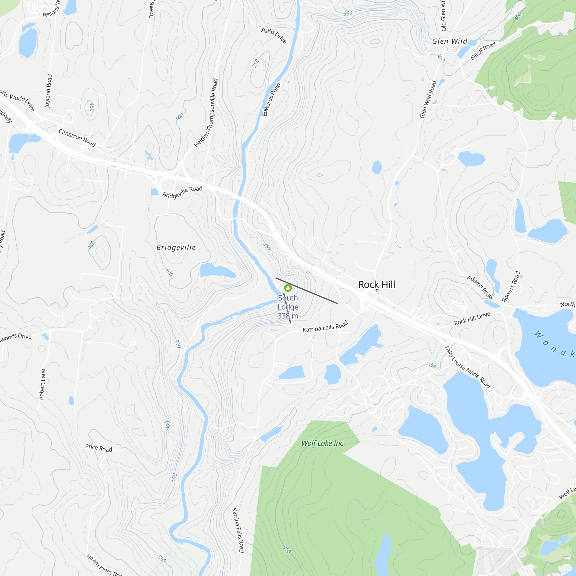 South Lodge map