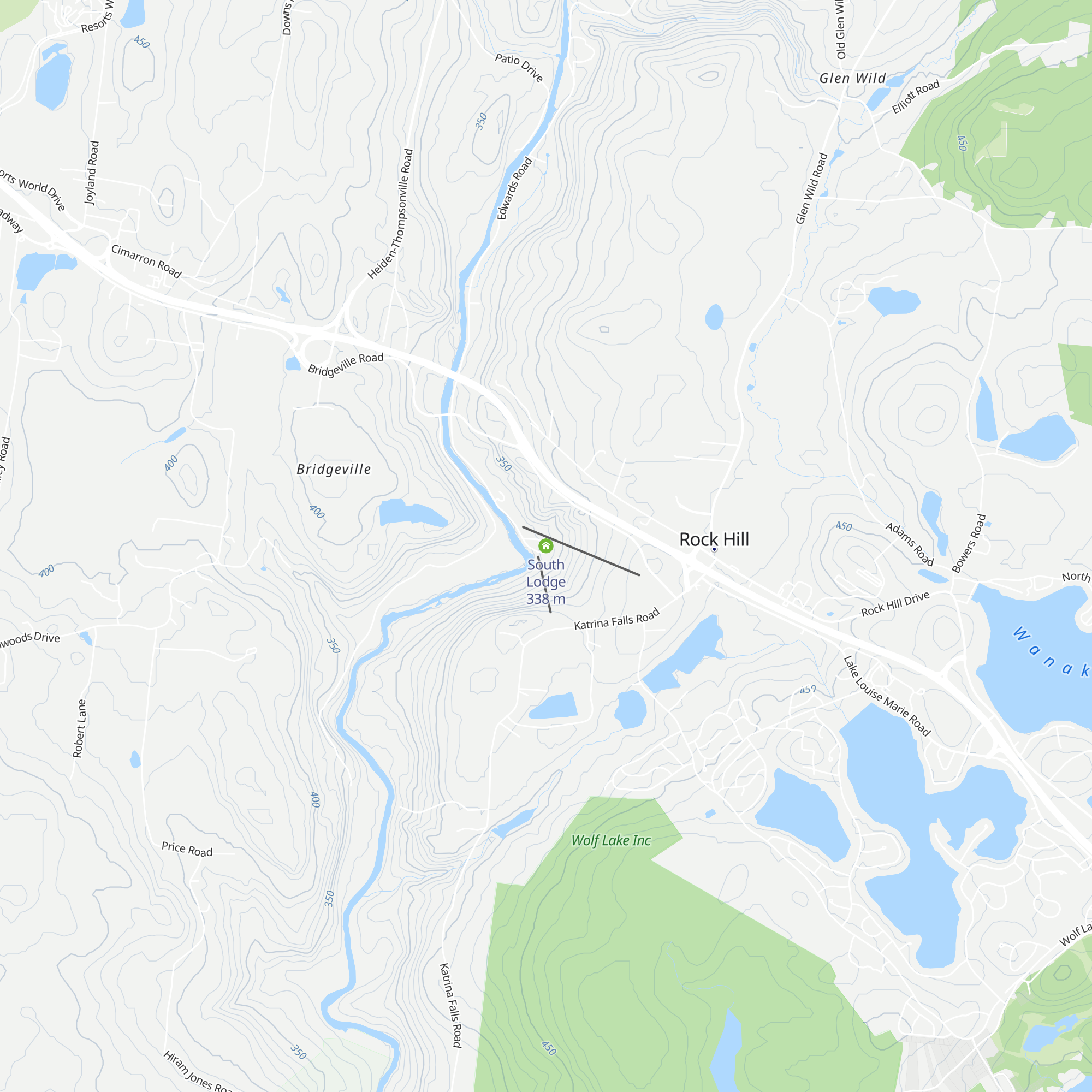 South Lodge map
