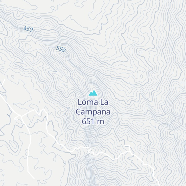Map of Loma La Campana