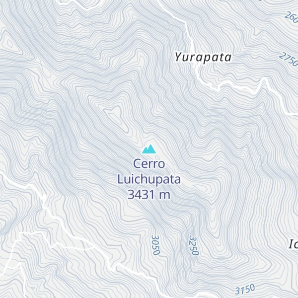 Map of Cerro Luichupata