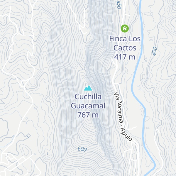 Map of Cuchilla Guacamal