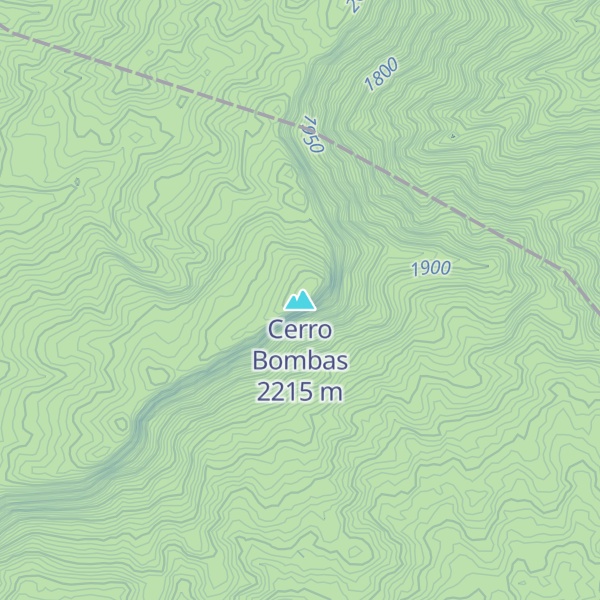 Map of Cerro Bombas