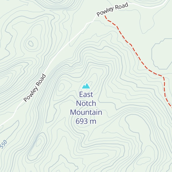 Map of East Notch Mountain