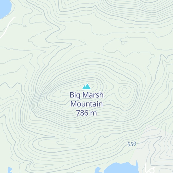 Map of Big Marsh Mountain