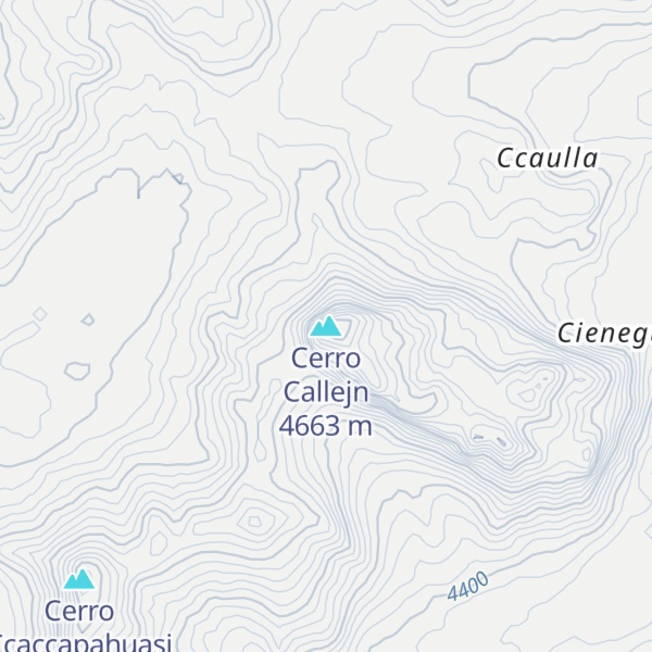 Map of Cerro Callejn