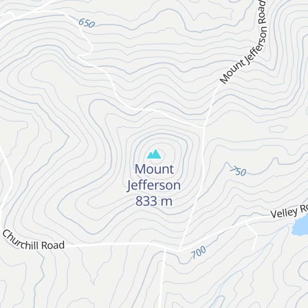 Map of Mount Jefferson