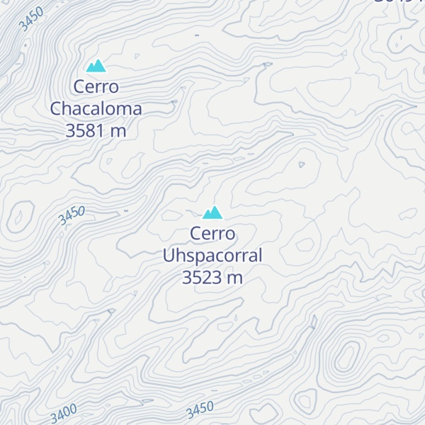 Map of Cerro Uhspacorral