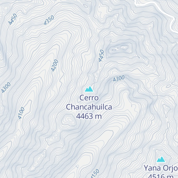Map of Cerro Chancahuilca