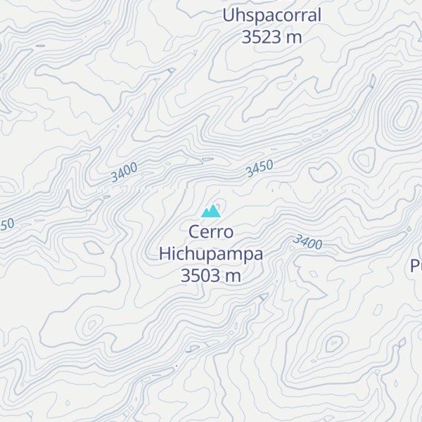 Map of Cerro Hichupampa