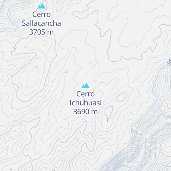 Map of Cerro Ichuhuasi