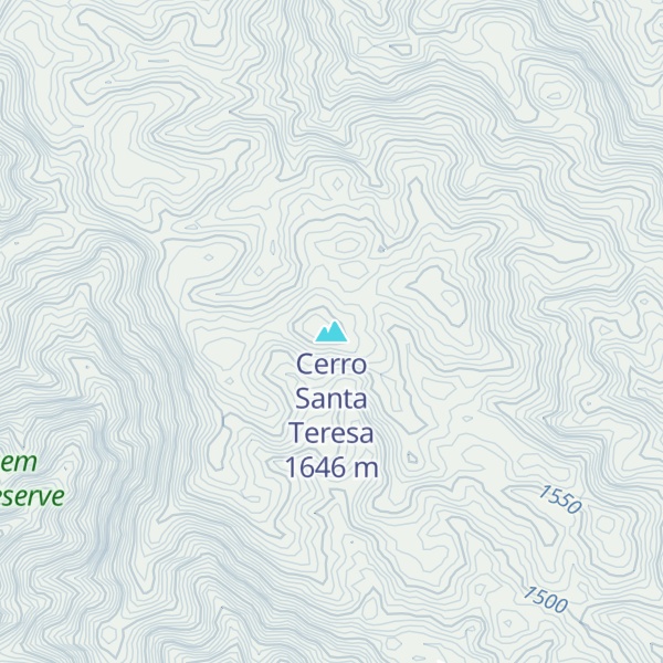 Map of Cerro Santa Teresa