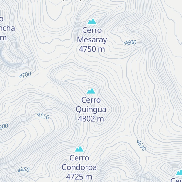 Map of Cerro Quingua
