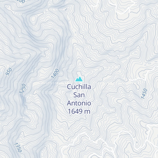Map of Cuchilla San Antonio