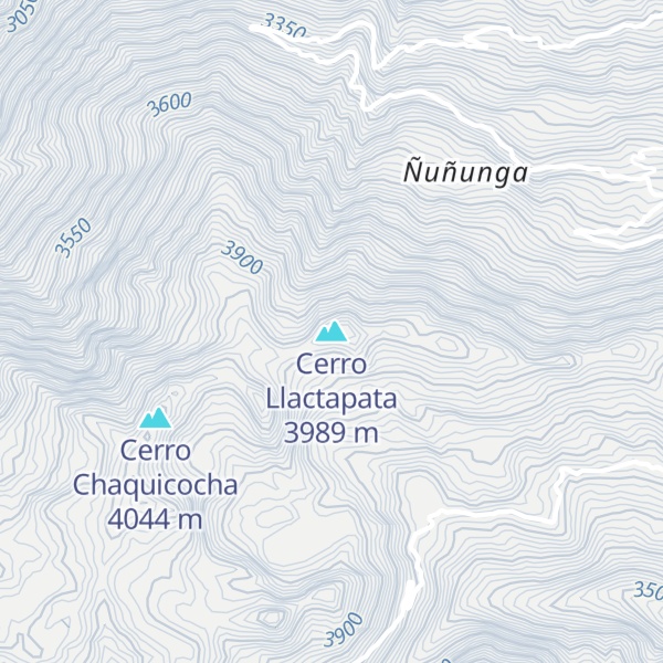 Map of Cerro Llactapata