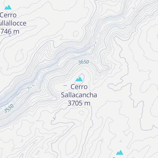 Map of Cerro Sallacancha