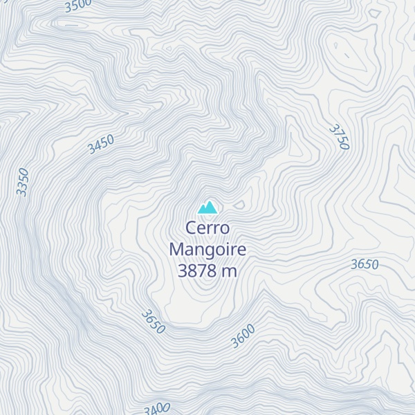 Map of Cerro Mangoire