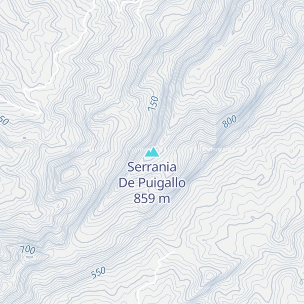 Map of Serrania De Puigallo
