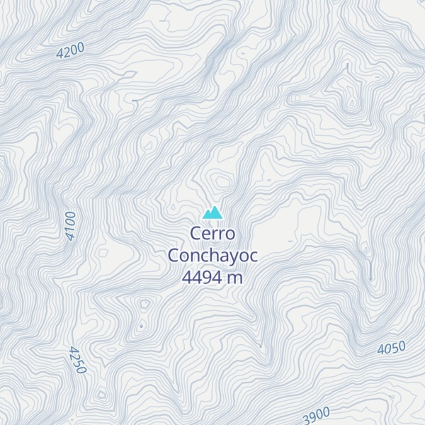 Map of Cerro Conchayoc