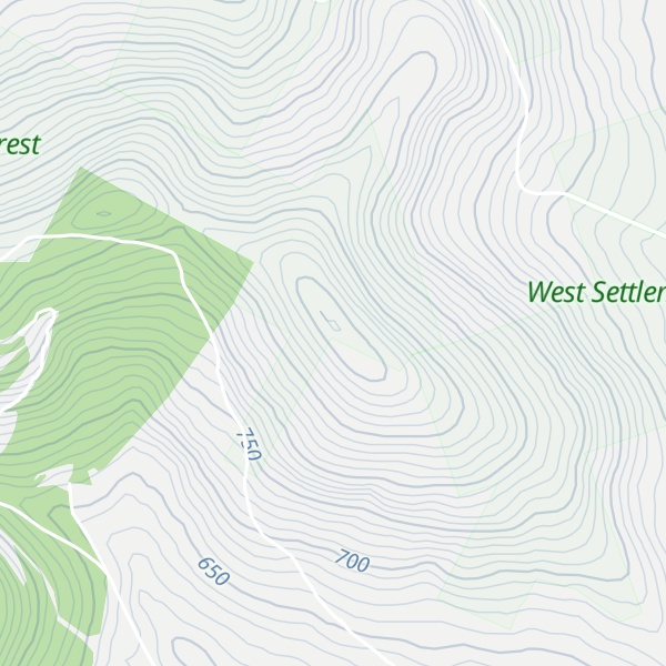 Map of Kenyon Mountain