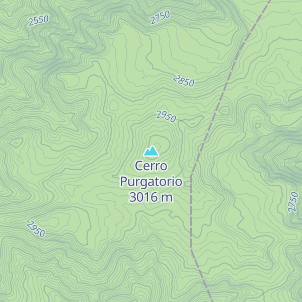 Map of Cerro Purgatorio