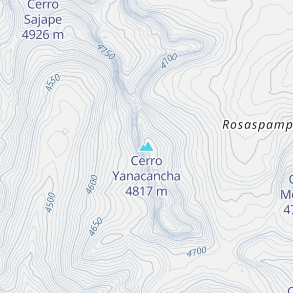 Map of Cerro Yanacancha