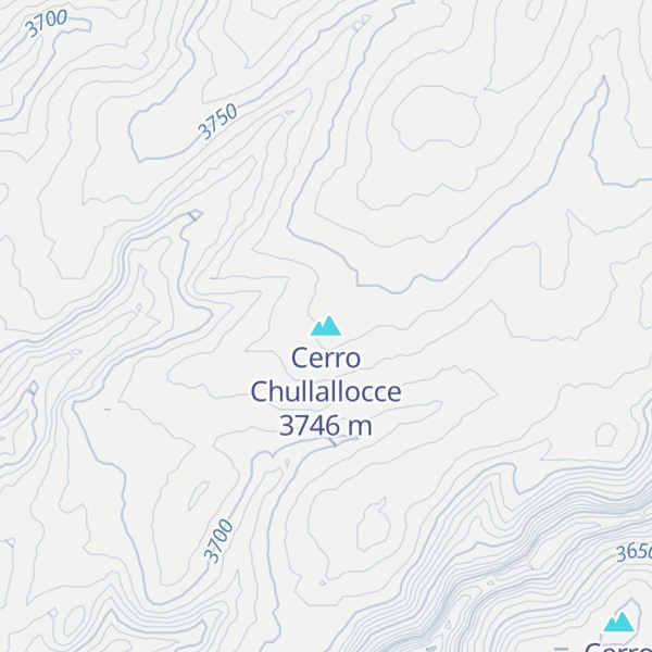 Map of Cerro Chullallocce