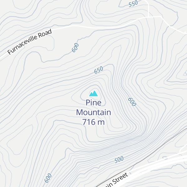 Map of Pine Mountain