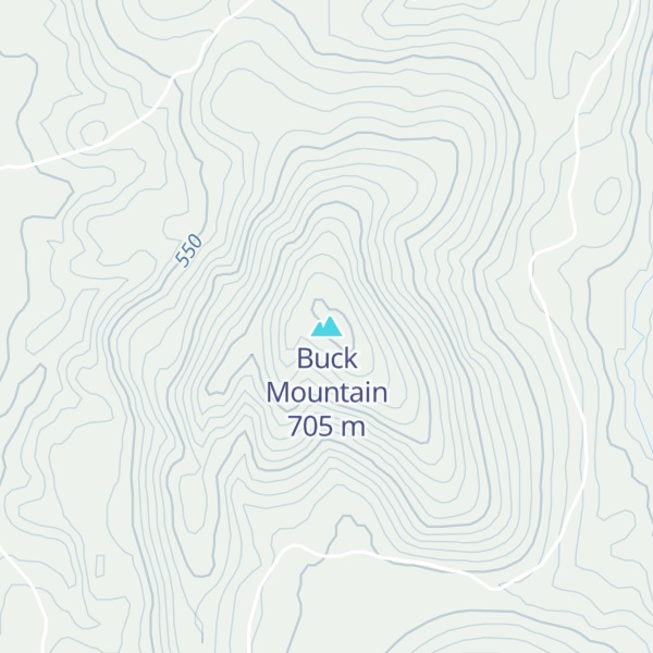 Map of Buck Mountain