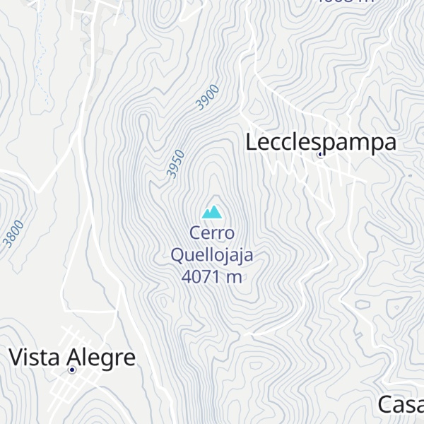 Map of Cerro Quellojaja