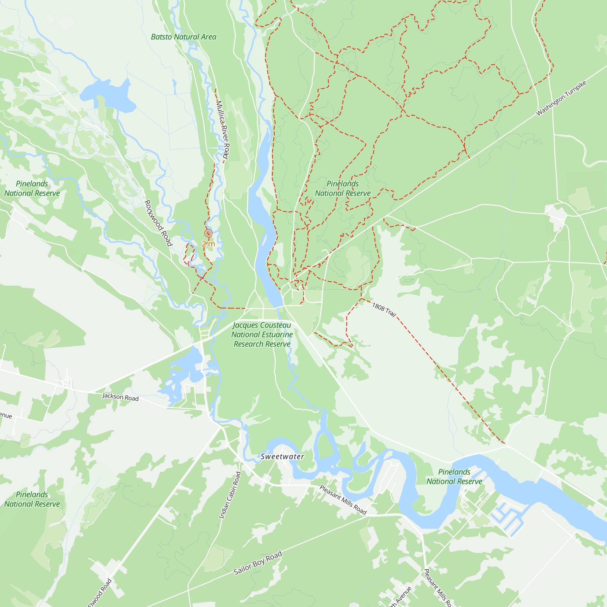 Batsto Visitors Center map