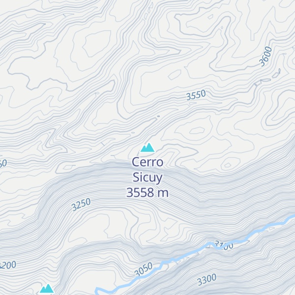 Map of Cerro Sicuy