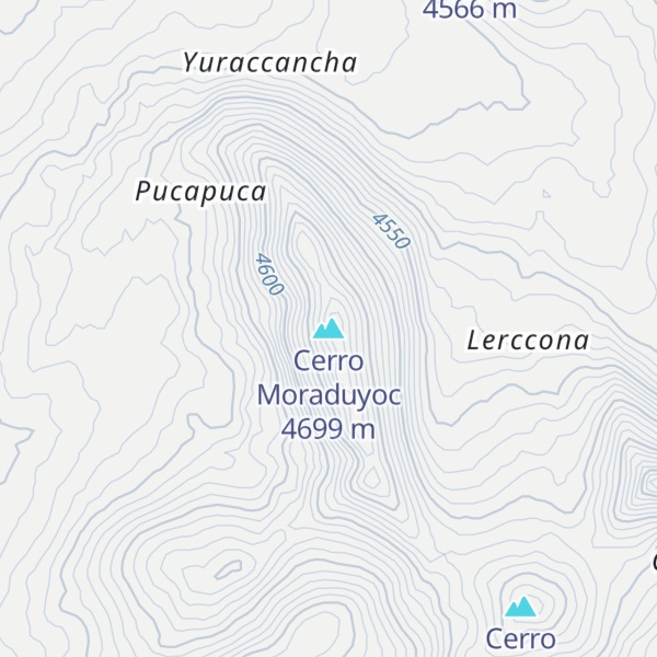 Map of Cerro Moraduyoc