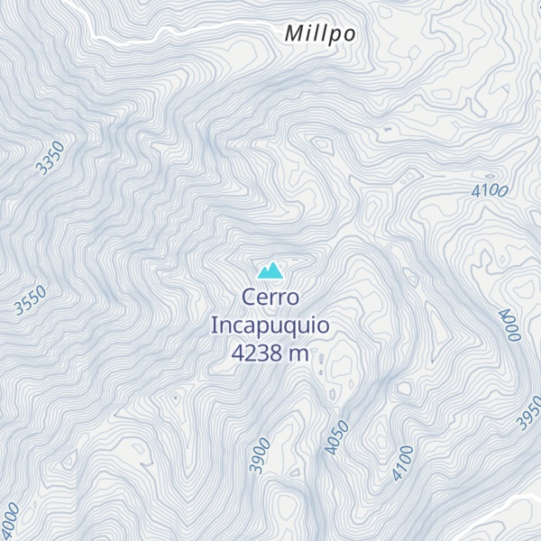 Map of Cerro Incapuquio