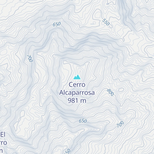 Map of Cerro Alcaparrosa