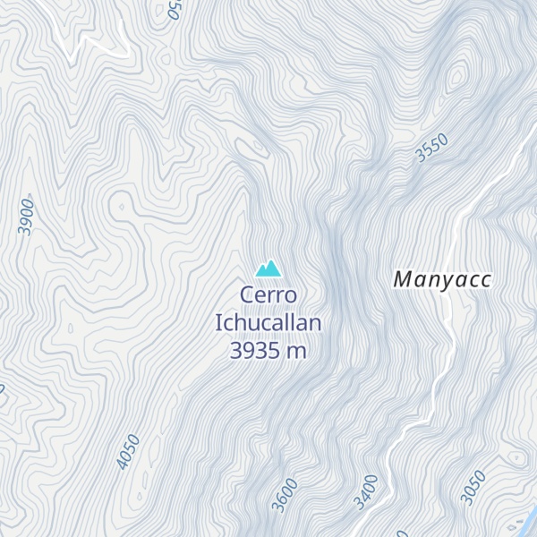 Map of Cerro Ichucallan