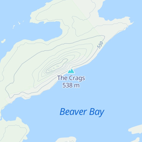 Map of The Crags