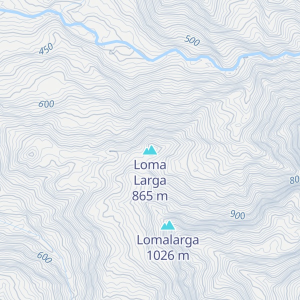 Map of Loma Larga