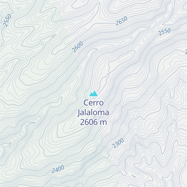 Map of Cerro Jalaloma