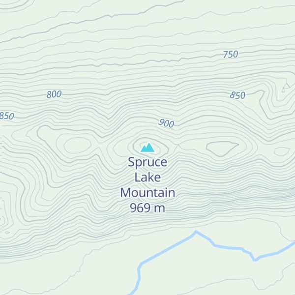 Map of Spruce Lake Mountain