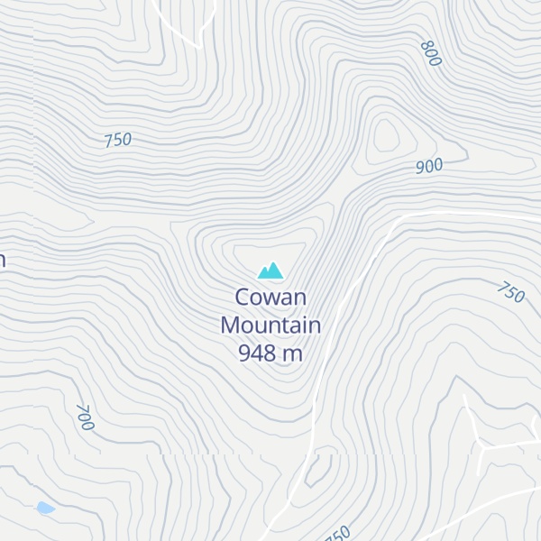 Map of Cowan Mountain