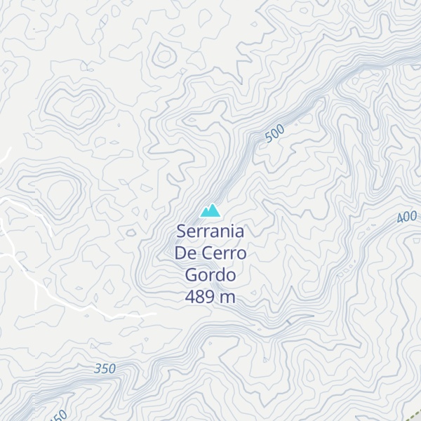 Map of Serrania De Cerro Gordo